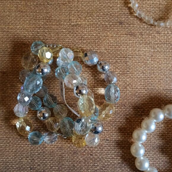 Collection of Fashion jewelry in turquoise and white - pearls and beads - Picture 4 of 6